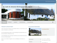 Tablet Screenshot of kirche-appen.de